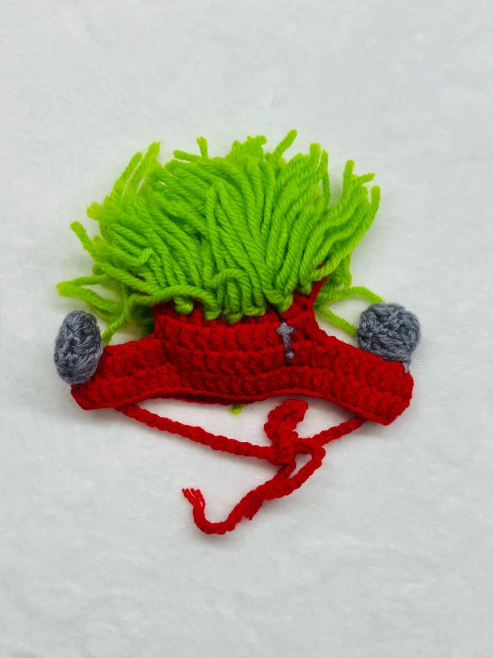 Frankenstein Monster Pet Costume Hat – Knit Yarn Wig